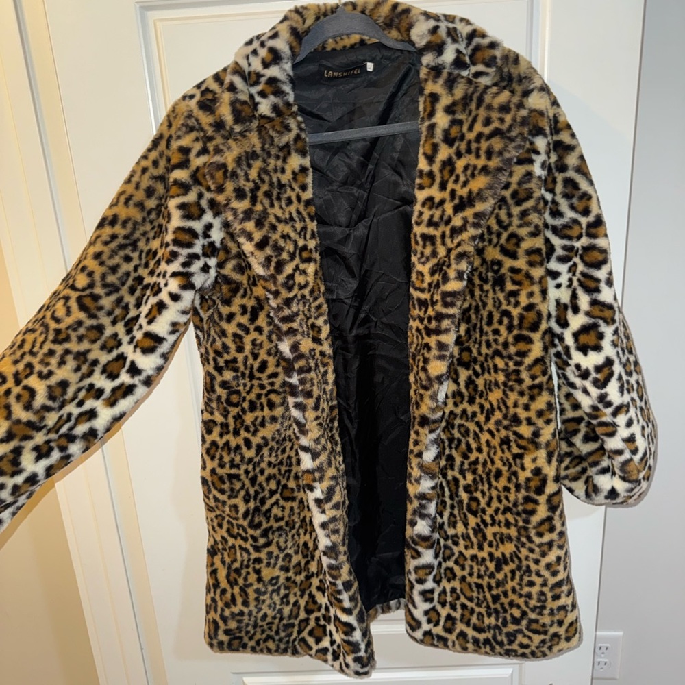 Animal Print Teddy Jacket